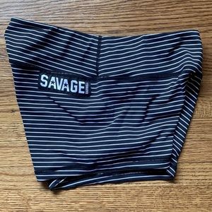Savage Barbell Jailhouse booty shorts